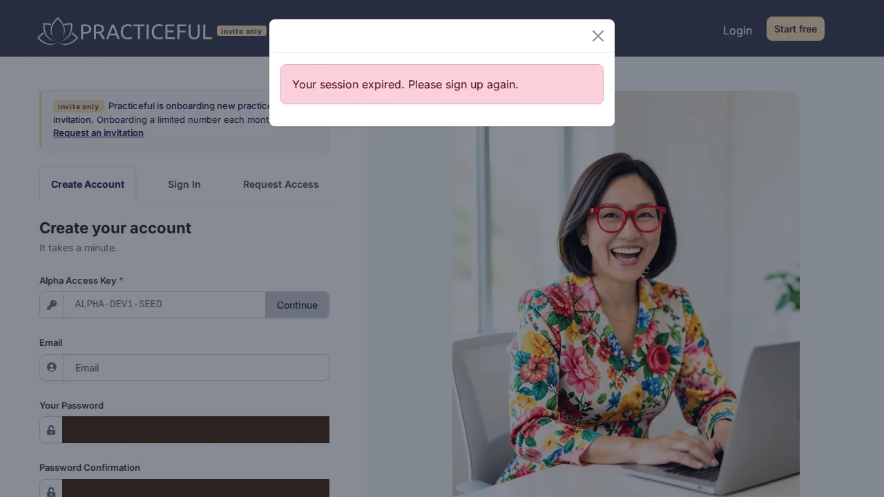 Verify your email screen